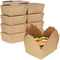 खाद्य ग्रेड डिस्पोजेबल क्राफ्ट पेपर बॉक्स पेपरबोर्ड ट्रे पैकेजिंग