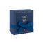 लक्जरी डिजाइन ब्लू कार्टन नालीदार उपहार बॉक्स परिधान वस्त्र पैकेजिंग बॉक्स