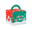 क्रिसमस केक स्वीट कैंडी 600 ग्राम के लिए निजीकृत CYMK प्रिंटिंग क्रिसमस गिफ्ट बॉक्स