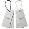 गेलेबोर आईएसओ 9 001 वस्त्र टैग लेबल एम्बॉसिंग कपड़े हैंग टैग आइवरी व्हाइट