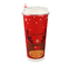 कॉफी दूध चाय पीने के लिए ODM 9oz पेपर डिस्पोजेबल क्रिसमस कप