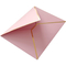 गुलाब गोल्ड गुलाबी ब्रोंजिंग पेपर निमंत्रण लिफाफा कस्टम लोगो